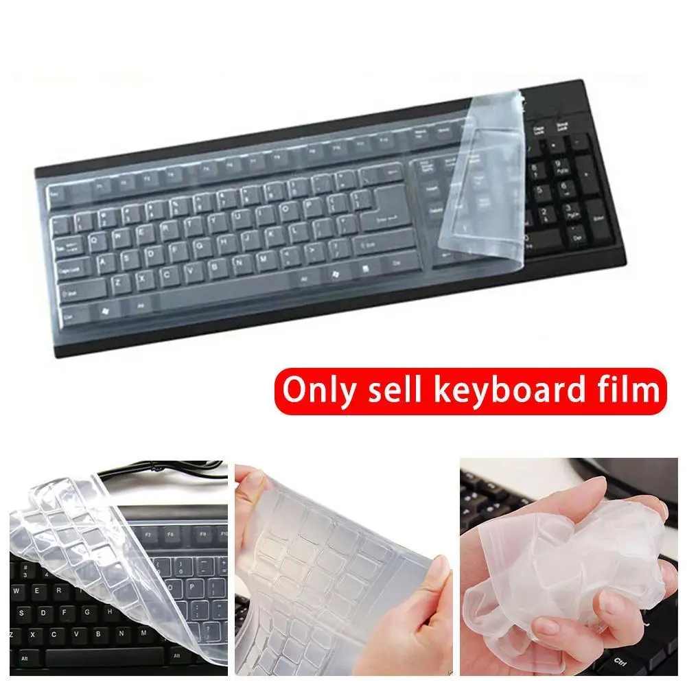 Universal Silicone Keyboard Cover Skin Protector Film Cover Dustproof Desktop Protective Computer Cover Waterproof Keyboard O7P3
Universal Silicone Keyboard Cover Skin Protector Film Cover Dustproof Desktop Protective Computer Cover Waterproof Keyboard O7P3