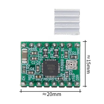 100pcs/lot Reprap Stepper Driver A4988 Stepper Motor Driver Module with Heatsink Free Shipping Dropshipping
100pcs/lot Reprap Stepper Driver A4988 Stepper Motor Driver Module with Heatsink Free Shipping Dropshipping