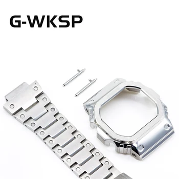 DW5600 5610 Silver Upgrade Set Watchband Strap 100%Metal Stainless Steel Watch Case/Bezel 
DW5600 5610 Silver Upgrade Set Watchband Strap 100%Metal Stainless Steel Watch Case/Bezel