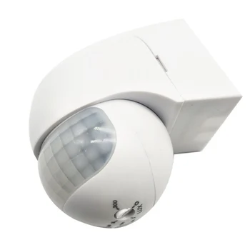 AC 110-240V 180 Degree Motion Sensor Automatic Infrared PIR Sensor Rotating Outdoor Timer Light Switch
AC 110-240V 180 Degree Motion Sensor Automatic Infrared PIR Sensor Rotating Outdoor Timer Light Switch