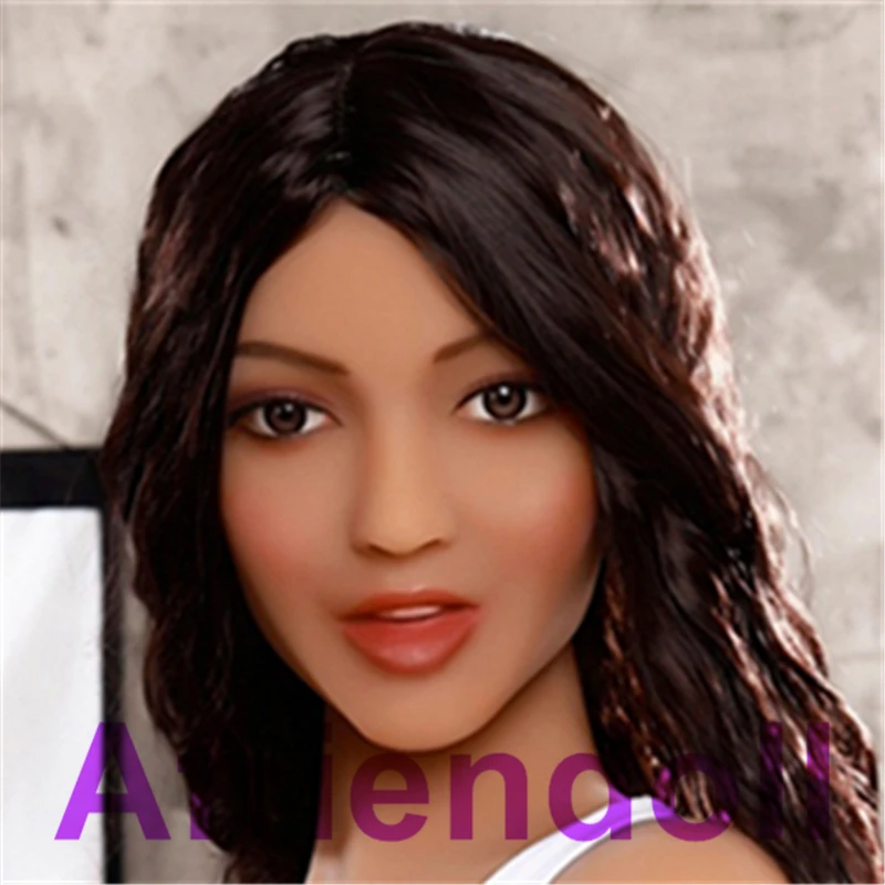 M Type Lifelike Sex Doll Head Silicone Material Metal Frame