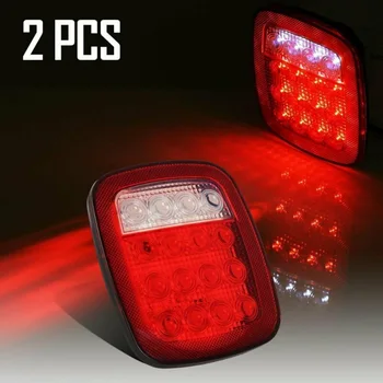 2Pcs 12V 3000K Truck Trailer Stop Turn Tail Back Up Lights Warning 16 LED Red/White For Trailer Jeep Boat Bus
2Pcs 12V 3000K Truck Trailer Stop Turn Tail Back Up Lights Warning 16 LED Red/White For Trailer Jeep Boat Bus