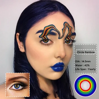 2pcs/pair 2pcs Colored Contact Lenses Natural Looking RAINBOW Series Year Toss Contact Lenses for Eyes Fashion Contact Lens
2pcs/pair 2pcs Colored Contact Lenses Natural Looking RAINBOW Series Year Toss Contact Lenses for Eyes Fashion Contact Lens