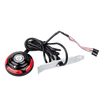 Desktop PC Computer Case Power Supply on/off Reset Round Big Button Switch with 1.6m Cable
Desktop PC Computer Case Power Supply on/off Reset Round Big Button Switch with 1.6m Cable