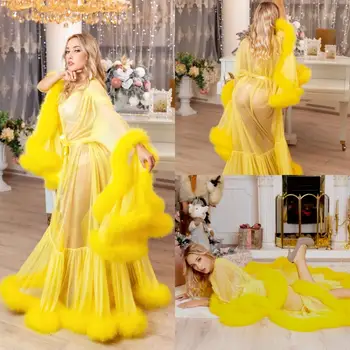 Yellow Night Gown Cassandra Robe Luxury Fur Nightgown Bathrobe Sleepwear Bridal Robe Dressing Gown Boudoir Dress
Yellow Night Gown Cassandra Robe Luxury Fur Nightgown Bathrobe Sleepwear Bridal Robe Dressing Gown Boudoir Dress