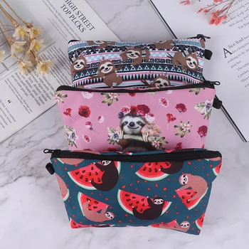 Womens Cute Cosmetic Bag Wash Travel Storage Bag Hand Bag Printing Sloth bear 
Womens Cute Cosmetic Bag Wash Travel Storage Bag Hand Bag Printing Sloth bear