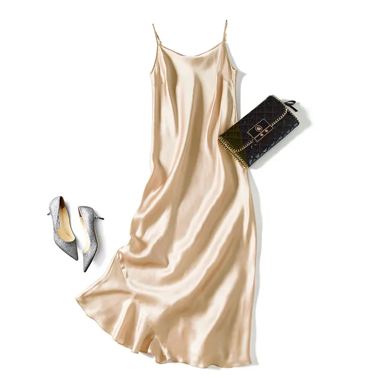 New 4 color silk suspender dress women s spring 2020 waistband show thin temperament slim fishtail long
New 4 color silk suspender dress women s spring 2020 waistband show thin temperament slim fishtail long