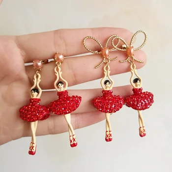 2020 Rushed Direct Selling Pendientes Earing Aros Design Enamel Glaze Auger Big Ballet Bride Earrings Bowknot Ear Maid Of Honor
2020 Rushed Direct Selling Pendientes Earing Aros Design Enamel Glaze Auger Big Ballet Bride Earrings Bowknot Ear Maid Of Honor
