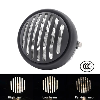 JAER LED 6 1/2" Motorcycle Retro Grill Hi/Lo Headlight for Harley Honda Yamaha Suzuki Touring Cafe Racer Headlamp 
JAER LED 6 1/2" Motorcycle Retro Grill Hi/Lo Headlight for Harley Honda Yamaha Suzuki Touring Cafe Racer Headlamp