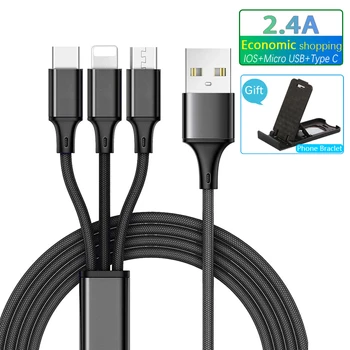 3 in1 Car USB Cable for Mobile Phone GPS Micro USB Type C Charger Cable for iPhone Samsung Charging Cable Micro USB Charger Cord 
3 in1 Car USB Cable for Mobile Phone GPS Micro USB Type C Charger Cable for iPhone Samsung Charging Cable Micro USB Charger Cord