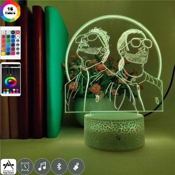 Smart Phone Control French Rap Group PNL 3d Night Light Led Color Changing Night lamp Bedroom Lighting for Fans Suprise Gifts
Smart Phone Control French Rap Group PNL 3d Night Light Led Color Changing Night lamp Bedroom Lighting for Fans Suprise Gifts