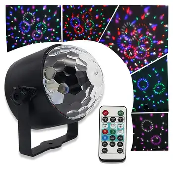 6W LED Crystal Small Magics Ball Lamp 6 Color Remote Sound Voice Control Timer Light for Disco Party Bar AC90-240V Wedding
6W LED Crystal Small Magics Ball Lamp 6 Color Remote Sound Voice Control Timer Light for Disco Party Bar AC90-240V Wedding