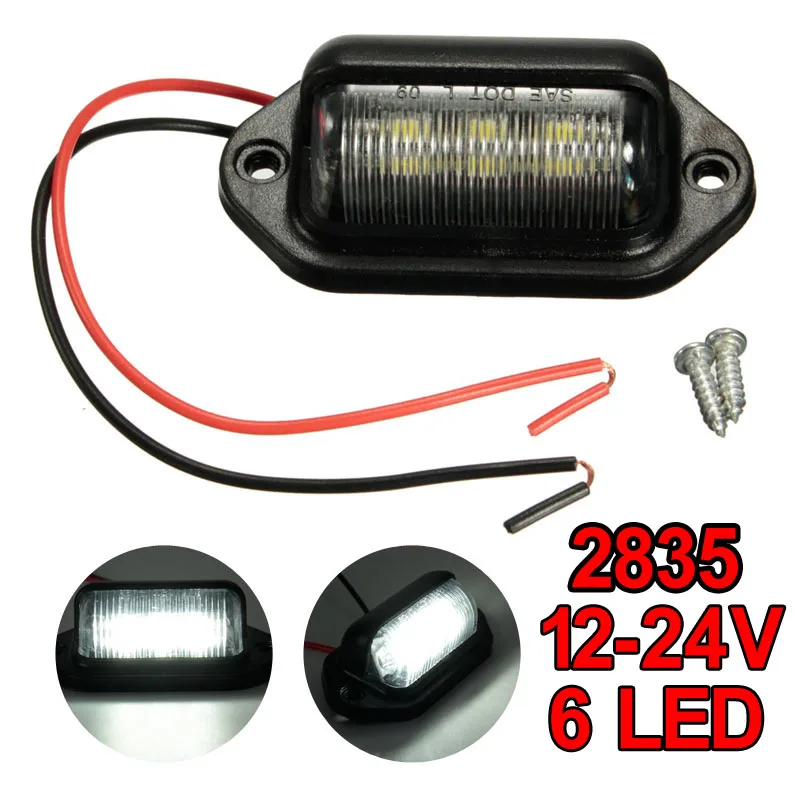 10pcs 6LED License Plate Light Lamp Bulbs Number Plate Light 12V 24V for Motorcycle Boats Aircraft Trailer RV Truck White
10pcs 6LED License Plate Light Lamp Bulbs Number Plate Light 12V 24V for Motorcycle Boats Aircraft Trailer RV Truck White