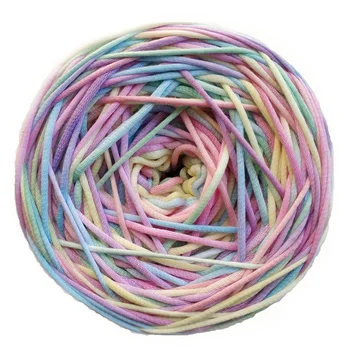 250g hand-dyed cotton Yarn, DIY hand-woven dolls, cushions, bags, carpets, pure cotton woven candy-colored cotton thread materia
250g hand-dyed cotton Yarn, DIY hand-woven dolls, cushions, bags, carpets, pure cotton woven candy-colored cotton thread materia
