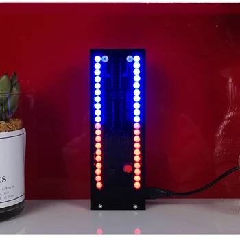 DIY Kits Wireless music voice control dual 20-segment level indicator light LED spectrum rhythm light
DIY Kits Wireless music voice control dual 20-segment level indicator light LED spectrum rhythm light