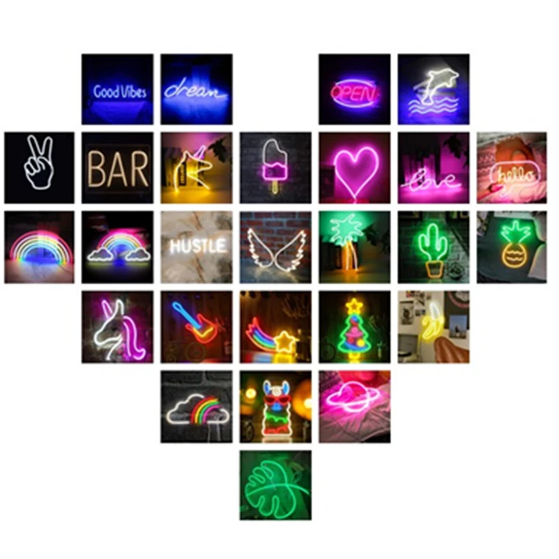 ALL Style Custom Neon Sign Led Neon Light Business Store Sign USB Cool Light Wall Art for Bedroom Decorations Home Party Holiday
ALL Style Custom Neon Sign Led Neon Light Business Store Sign USB Cool Light Wall Art for Bedroom Decorations Home Party Holiday