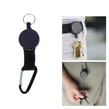 ABS Plastic Retractable Keychain High Elasticity Heavy Duty Carabiner with Back Splint Key Holder Keychain Organizer (Black)
ABS Plastic Retractable Keychain High Elasticity Heavy Duty Carabiner with Back Splint Key Holder Keychain Organizer (Black)