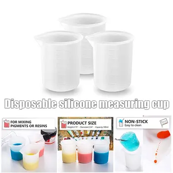 In Stock 3pcs 100ml Silicone Measuring Cups with Precise Scale for Resin Non-stick Mixing Cups Glue Tools
In Stock 3pcs 100ml Silicone Measuring Cups with Precise Scale for Resin Non-stick Mixing Cups Glue Tools