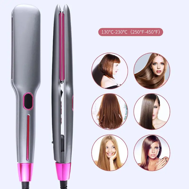 Tourmaline Ceramic Ionic Flat Iron Hair Straightener Adjustable Temperature with Digital LCD Display Hairdressing Styler Styling
Tourmaline Ceramic Ionic Flat Iron Hair Straightener Adjustable Temperature with Digital LCD Display Hairdressing Styler Styling