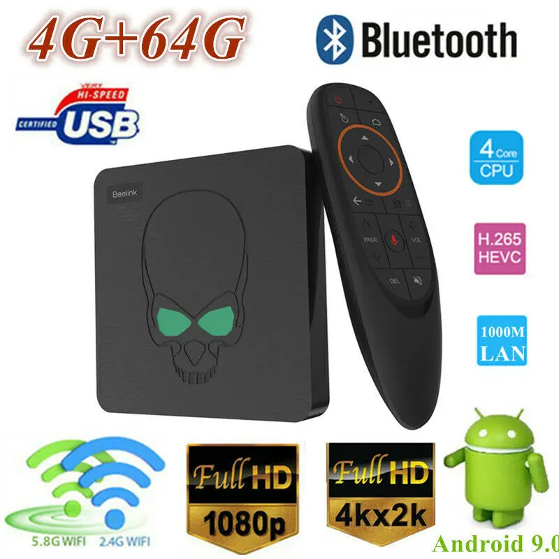 Beelink GT-King Android 9.0 TV Box Amlogic S922X DDR4 4G 64G Set Top Box 5G Dual WIFI 1000M LAN 4K Voice Control Media Player
Beelink GT-King Android 9.0 TV Box Amlogic S922X DDR4 4G 64G Set Top Box 5G Dual WIFI 1000M LAN 4K Voice Control Media Player