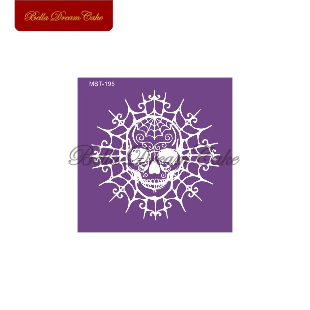 Square Halloween Cobweb Skull Design Cake Stencil Fabric Mesh Stencils Cream Cake Mold Cake Decorating Tool Kitchen Accessories
Square Halloween Cobweb Skull Design Cake Stencil Fabric Mesh Stencils Cream Cake Mold Cake Decorating Tool Kitchen Accessories