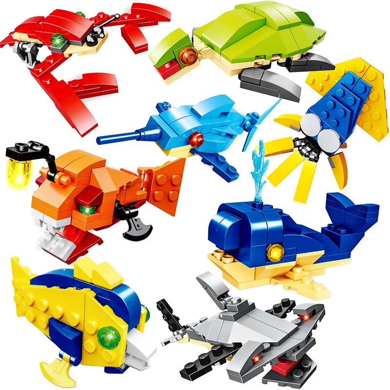 8Pcs City Creator The Underwater World Animal Whale Shark Octopus Jellyfish Crab Lobster Building Blocks Bricks Toys Juguetes
8Pcs City Creator The Underwater World Animal Whale Shark Octopus Jellyfish Crab Lobster Building Blocks Bricks Toys Juguetes