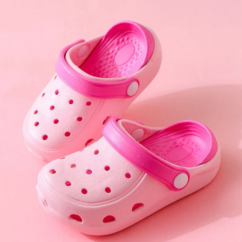 

Toddlers children clogs croc crocks sandals girls casual shoes summer 2020 fashion hole shoes boys cro slides