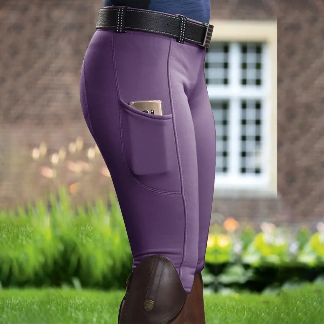 Hip Lifting Solid Color Women Sports Leggings High Waist Yoga Pants Hip Lifting Abdomen Control Running Equestrian Leggings