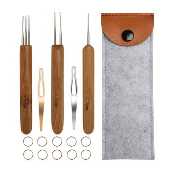 Dreadlocks Crochet Hook Set 1 Hook, 2 Hooks, 3 Hooks 0.75mm Crochet Hook Lock Handle with Wooden Handle for Braid Hair Extension
Dreadlocks Crochet Hook Set 1 Hook, 2 Hooks, 3 Hooks 0.75mm Crochet Hook Lock Handle with Wooden Handle for Braid Hair Extension