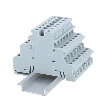 CE 10Pcs Din Rail Wire Cable Terminal Block Three Layer 3 Level Sensor Actuator Triple Wire Connector DIKD1.5 Wire Conductor
CE 10Pcs Din Rail Wire Cable Terminal Block Three Layer 3 Level Sensor Actuator Triple Wire Connector DIKD1.5 Wire Conductor