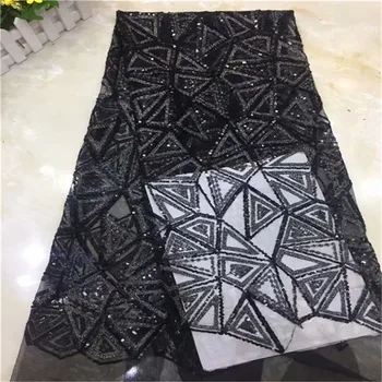2019 high quality French Nigerian sequins net lace,black African tulle mesh sequence lace fabric for party dress 5yards/lot
2019 high quality French Nigerian sequins net lace,black African tulle mesh sequence lace fabric for party dress 5yards/lot