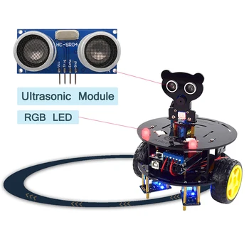 Adeept 3WD Bluetooth Smart Robot Car Kit Stem Arduino Starter Learning Kit For Arduino R3 (With Development Board)
Adeept 3WD Bluetooth Smart Robot Car Kit Stem Arduino Starter Learning Kit For Arduino R3 (With Development Board)