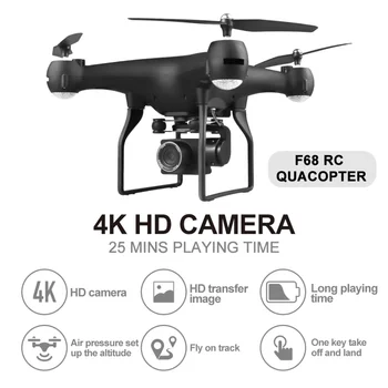 

F68 2.4G 6-axis Gyro RC Drone With Camera 1080P 4K HD 25mins Flight Time 3D Flip Altitude Hold Headless Mode RC Quadcopter