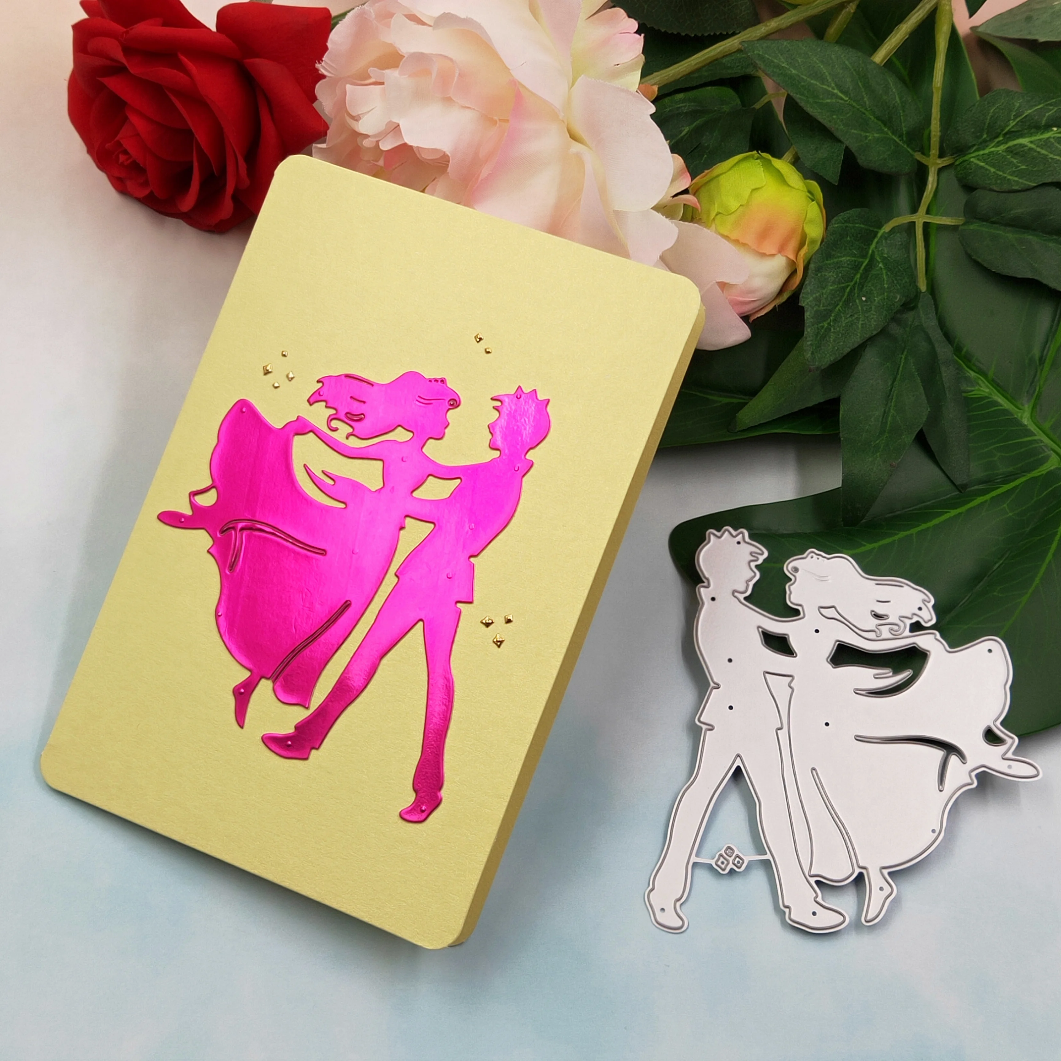 Couple waltz metal cutting die 2019 latest DIY scrapbook for greeting card, envelope decoration paper card process die
Couple waltz metal cutting die 2019 latest DIY scrapbook for greeting card, envelope decoration paper card process die