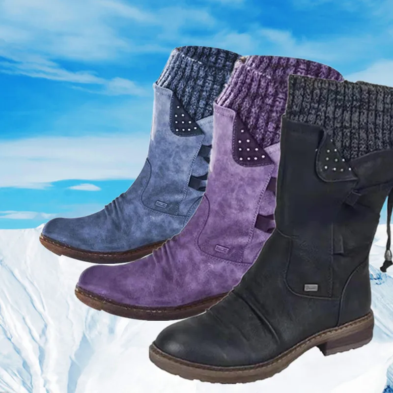 Autumn/winter Hot Models Snow Boots Cross Straps Plus Size Mid-calf Zipper Women's Boots Plus Velvet Keep Warm Middle-up Boots
Autumn/winter Hot Models Snow Boots Cross Straps Plus Size Mid-calf Zipper Women's Boots Plus Velvet Keep Warm Middle-up Boots