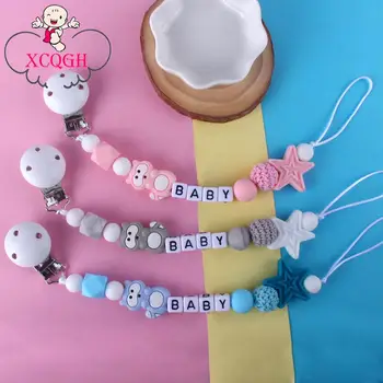 XCQGH Baby Pacifier Chain Wood Clip Crochet Silicone Beads Mini Raccoon Teether Anti-lost Pacifier Chain
XCQGH Baby Pacifier Chain Wood Clip Crochet Silicone Beads Mini Raccoon Teether Anti-lost Pacifier Chain