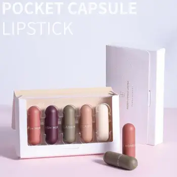 5pcs/set Velvet Matte Lipstick Long Lasting Waterproof Professional Makeup Full Easy To Wear Mini Capsule Lip Sticks Makeup
5pcs/set Velvet Matte Lipstick Long Lasting Waterproof Professional Makeup Full Easy To Wear Mini Capsule Lip Sticks Makeup