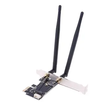 New Wireless Card to pciE-1X to NGFF-Ekey PCIE Laptop Pc WIFI WLAN Card Adapter Dual Antenna Adapter Board
New Wireless Card to pciE-1X to NGFF-Ekey PCIE Laptop Pc WIFI WLAN Card Adapter Dual Antenna Adapter Board