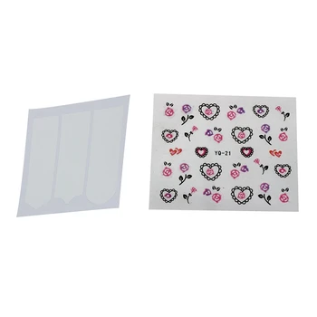 10 Pack Nail Art French Tips Forms Guides Sticker Fringe with 50 Sheets Mix Color Flower 3D Nail Art Sticker
10 Pack Nail Art French Tips Forms Guides Sticker Fringe with 50 Sheets Mix Color Flower 3D Nail Art Sticker
