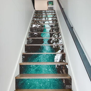 Home Decor Stair Mountain Lake Snow Print Environmental Protection Sticker Self Adhesive Paper for Living Room PVC Waterproof 3D
Home Decor Stair Mountain Lake Snow Print Environmental Protection Sticker Self Adhesive Paper for Living Room PVC Waterproof 3D