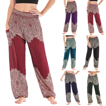New Arrival Womens Loose Printed Pants Spring Fashion Elastic Waist Running Sport Yoga Pants Ladies Long Pocket Trousers 
New Arrival Womens Loose Printed Pants Spring Fashion Elastic Waist Running Sport Yoga Pants Ladies Long Pocket Trousers
