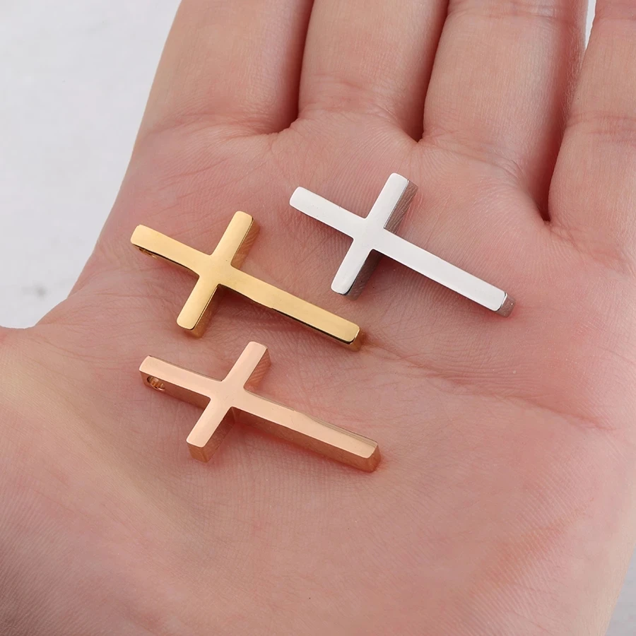 Stainless Steel Christ Cross Charms For DIY Making Necklaces Metal 15x30mm Cross Charm Pendant Mirror Polished Wholesale 20pcs
Stainless Steel Christ Cross Charms For DIY Making Necklaces Metal 15x30mm Cross Charm Pendant Mirror Polished Wholesale 20pcs