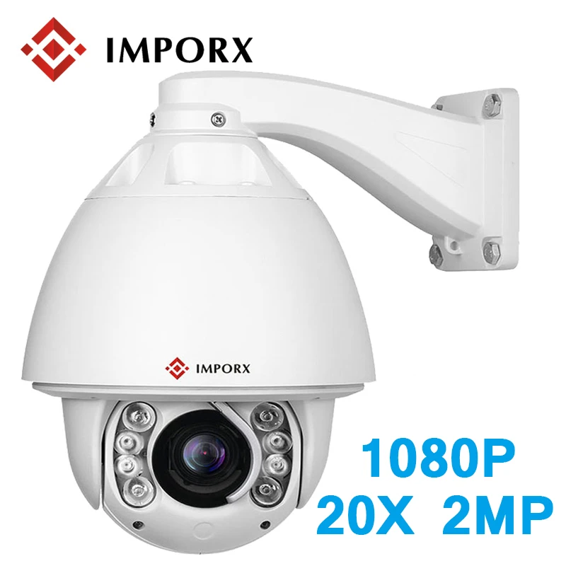IMPORX AUTO Tracking IP Camera High Speed Dome 1080P 20X Home Security Surveillance Camera Motion Detection IR Night Vision 150M
IMPORX AUTO Tracking IP Camera High Speed Dome 1080P 20X Home Security Surveillance Camera Motion Detection IR Night Vision 150M