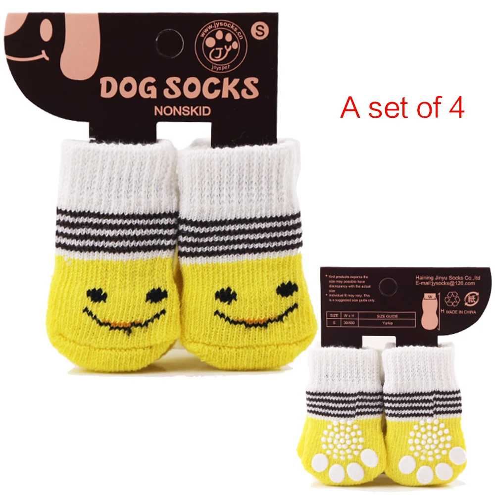 2020 4Pcs Cute Cartoon Pet Socks Dogs Pet Knits Socks Anti Slip Skid Bottom Warm Puppy Shoes Are Soft And Breathable 
2020 4Pcs Cute Cartoon Pet Socks Dogs Pet Knits Socks Anti Slip Skid Bottom Warm Puppy Shoes Are Soft And Breathable