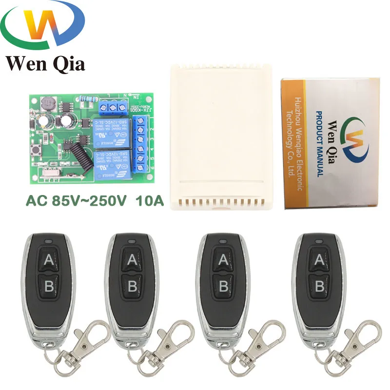433MHz Universal Wireless Remote Control AC 110V 220V 2CH rf Relay and Transmitter Remote Garage/Gate/Motor/Light/Home appliance
433MHz Universal Wireless Remote Control AC 110V 220V 2CH rf Relay and Transmitter Remote Garage/Gate/Motor/Light/Home appliance