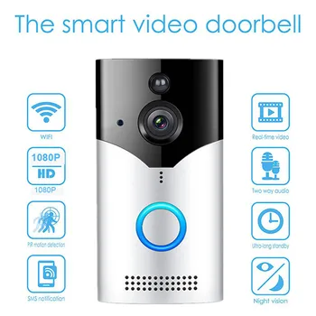1080P Wireless Doorbell Camera WiFi with Motion Detector System for Home Security Waterproof Surveillance Video
1080P Wireless Doorbell Camera WiFi with Motion Detector System for Home Security Waterproof Surveillance Video