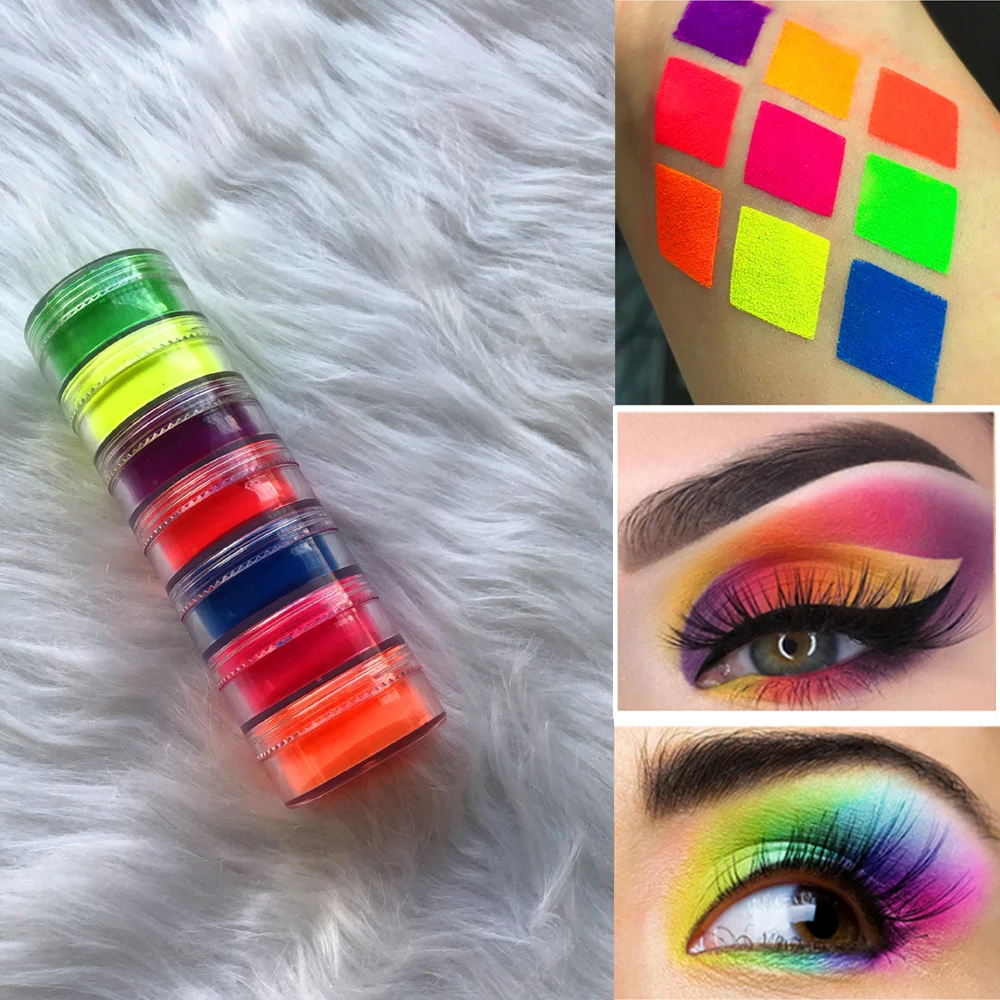 7 colors Mixed Neon Loose Powder Eyeshadow Pigment Matte Mineral Spangle Nail Powder Make Up Eye Shadow
7 colors Mixed Neon Loose Powder Eyeshadow Pigment Matte Mineral Spangle Nail Powder Make Up Eye Shadow