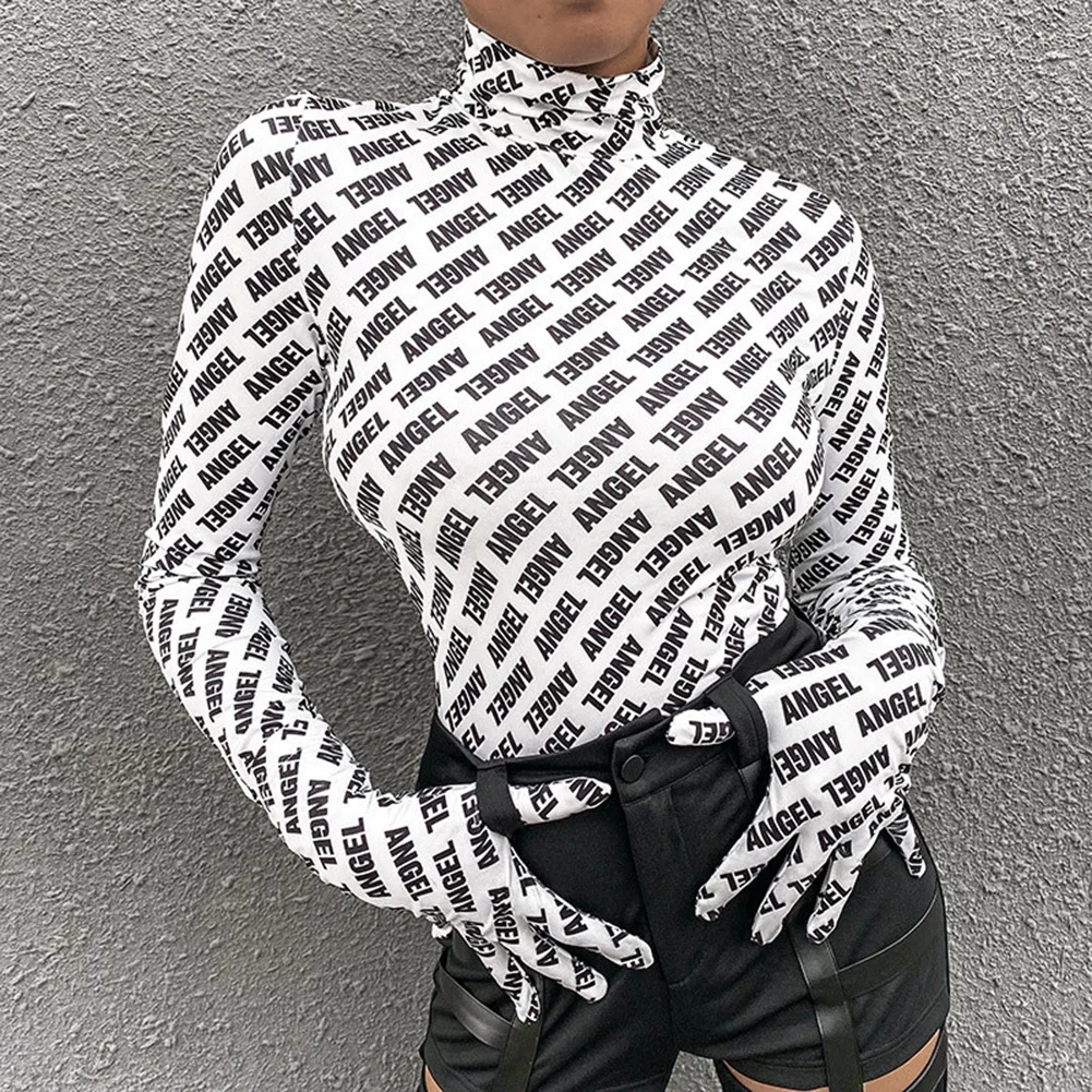 2020 Autumn E-girl Black Letter Shirts Long Sleeve Sexy Y2K Tops High Neck Irregular Split Female Club Party Dress see through
2020 Autumn E-girl Black Letter Shirts Long Sleeve Sexy Y2K Tops High Neck Irregular Split Female Club Party Dress see through