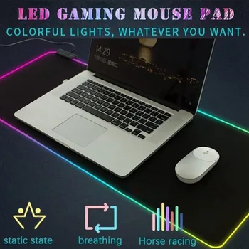 Mouse Pad LED Gaming Mouse Pad Large RGB Computer Mause Pad Mousepad Gamer Keyboard Mause Carpet Desk Mat PC Game Mouse Pad
Mouse Pad LED Gaming Mouse Pad Large RGB Computer Mause Pad Mousepad Gamer Keyboard Mause Carpet Desk Mat PC Game Mouse Pad