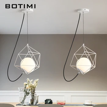 BOTIMI Personality Style LED Pendant Lamp For Dinning Creative Iron Art Home Decor Bar Pendant Lamp Modern Simple Bedside Lights 
BOTIMI Personality Style LED Pendant Lamp For Dinning Creative Iron Art Home Decor Bar Pendant Lamp Modern Simple Bedside Lights